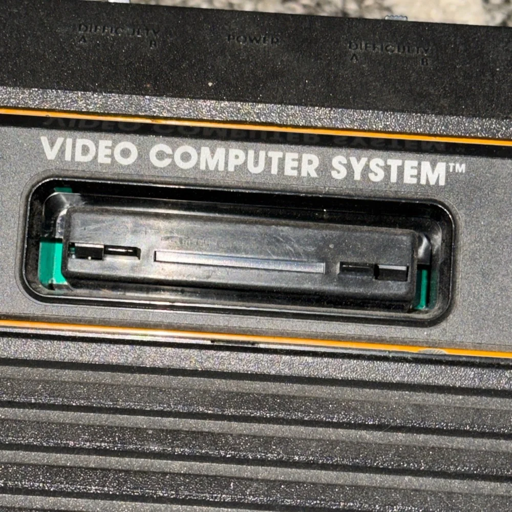 Atari 2600 Video Game Console With 7 Games Bundle Vintage Tested Works Great US.